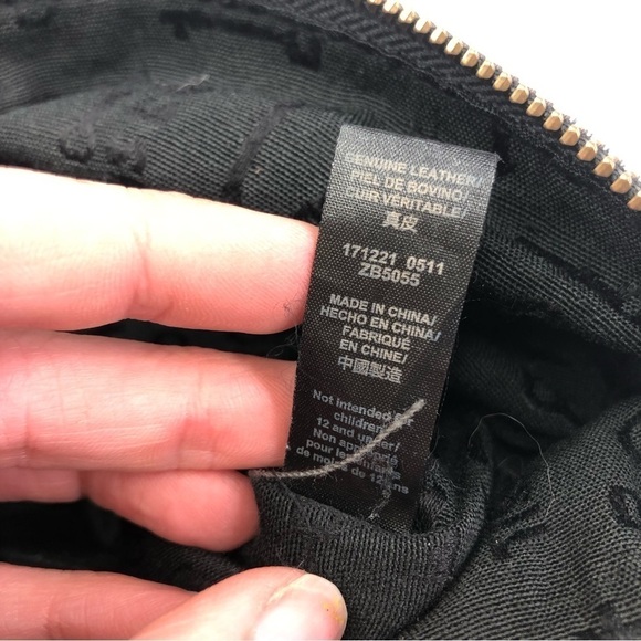 Fossil soft black leather crossbody purse - Picture 10 of 13